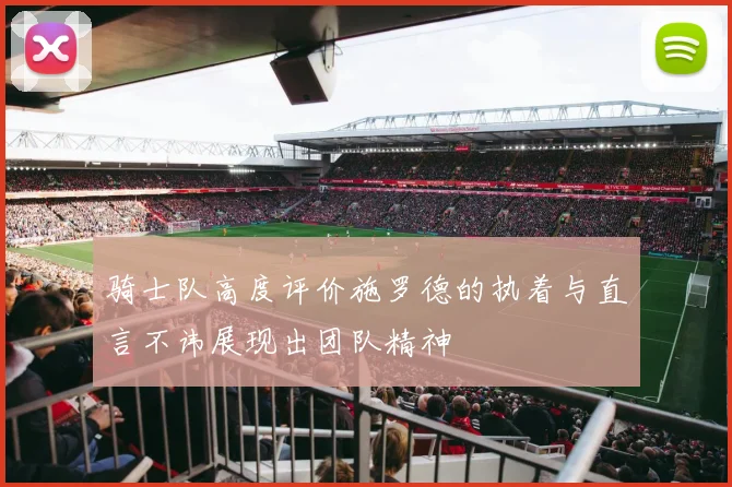 骑士队高度评价施罗德的执着与直言不讳展现出团队精神